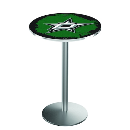 Holland Bar Stool Co 42" Stainless Steel Dallas Stars Pub Table L214S4228DalSta